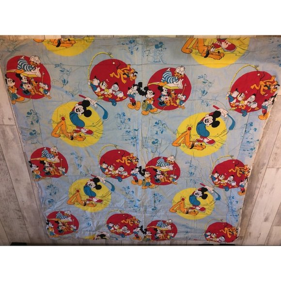 Vintage Disney Mickey Mouse Sleeping Bag ~ Golfing ~ Donald Duck Pluto Nephews - Picture 3 of 10